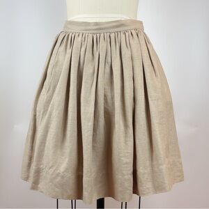 Liz Claiborne Thick Linen Lined Full Skirt Size 12
